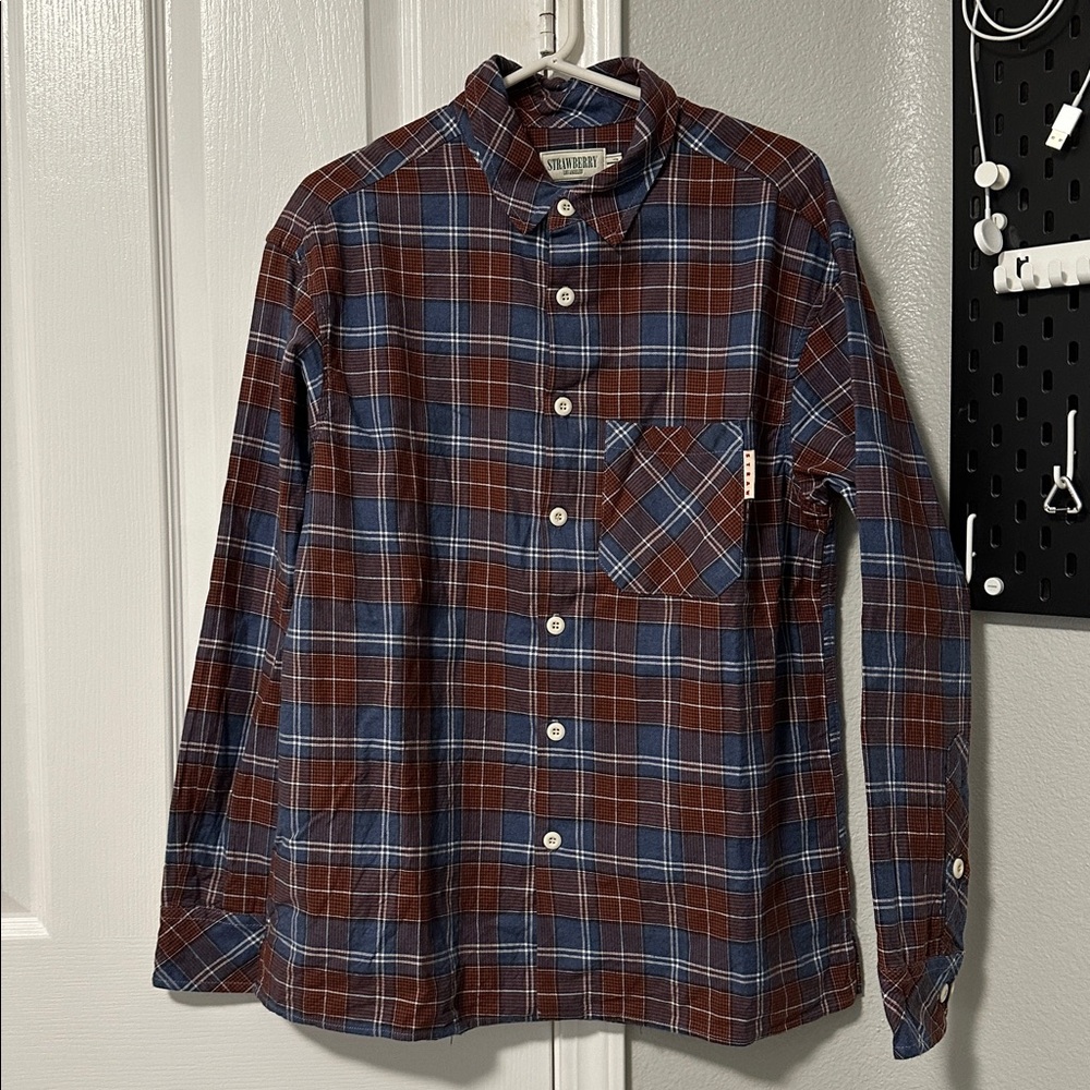 Strawberry Flannel Shirt